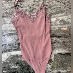 Abercrombie & Fitch Mauve Lace Bodysuit